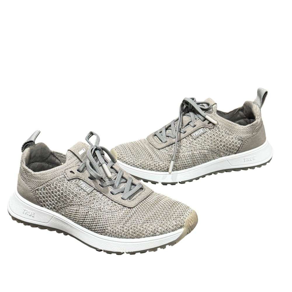 TRUE Linkswear All Day Knit 3 Golf Shoes Womens 7.5 Tan Brown Spikeless Knit